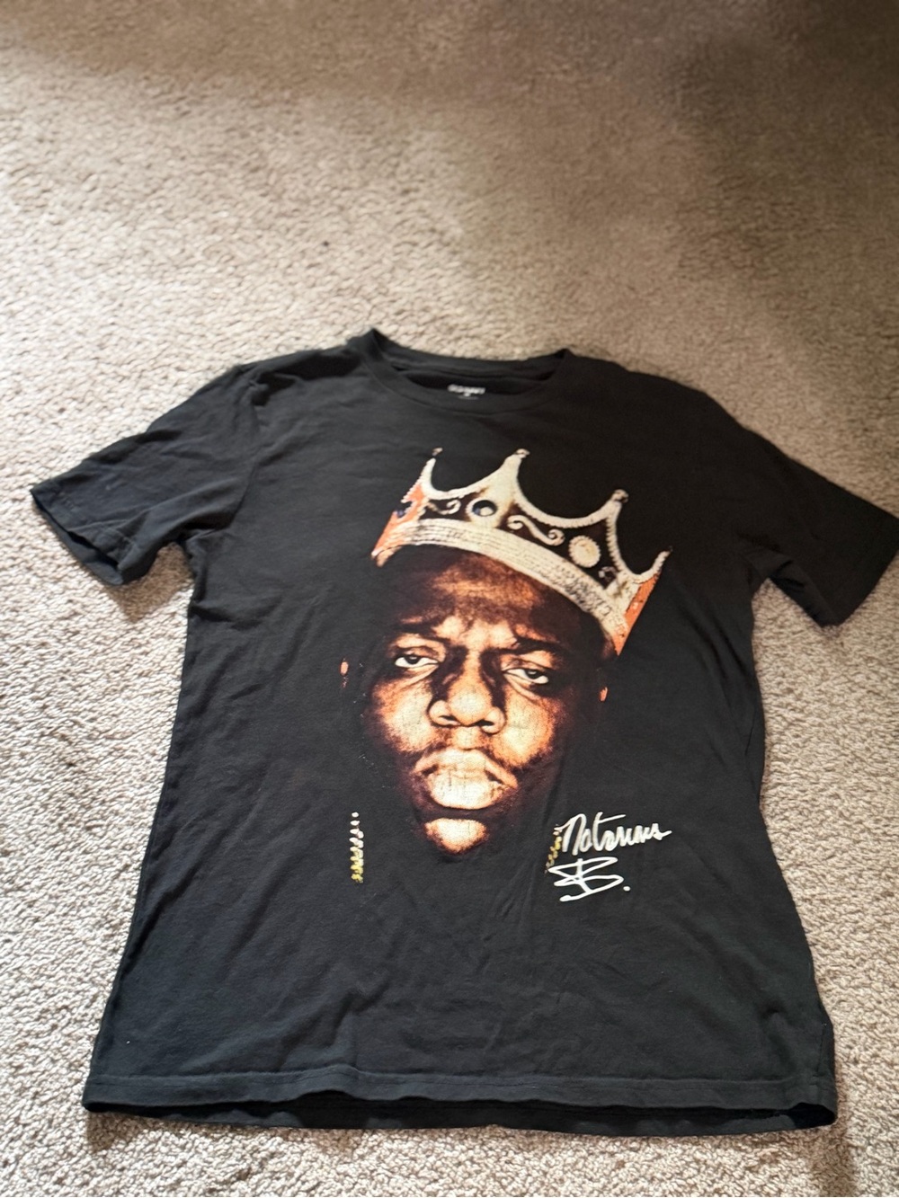 Old Navy Black BIGGIE shirt